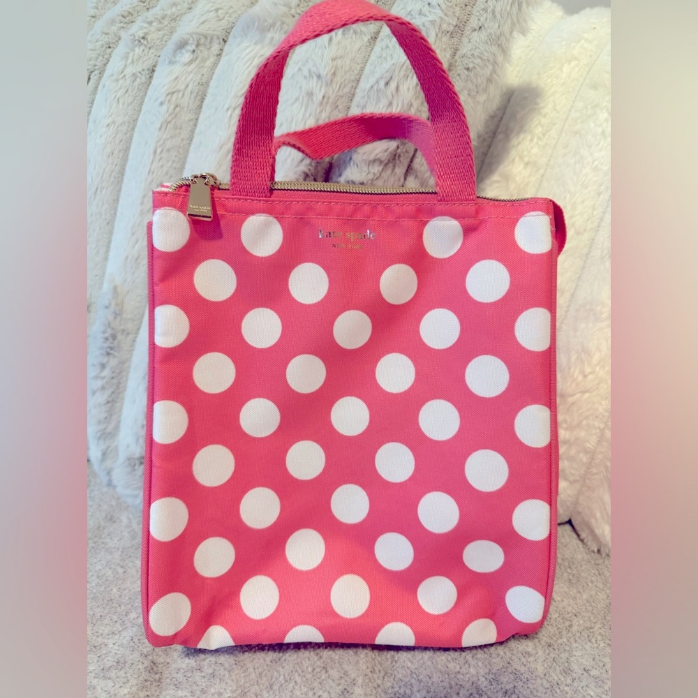 NWOT Kate Spade polka dot lunch bag